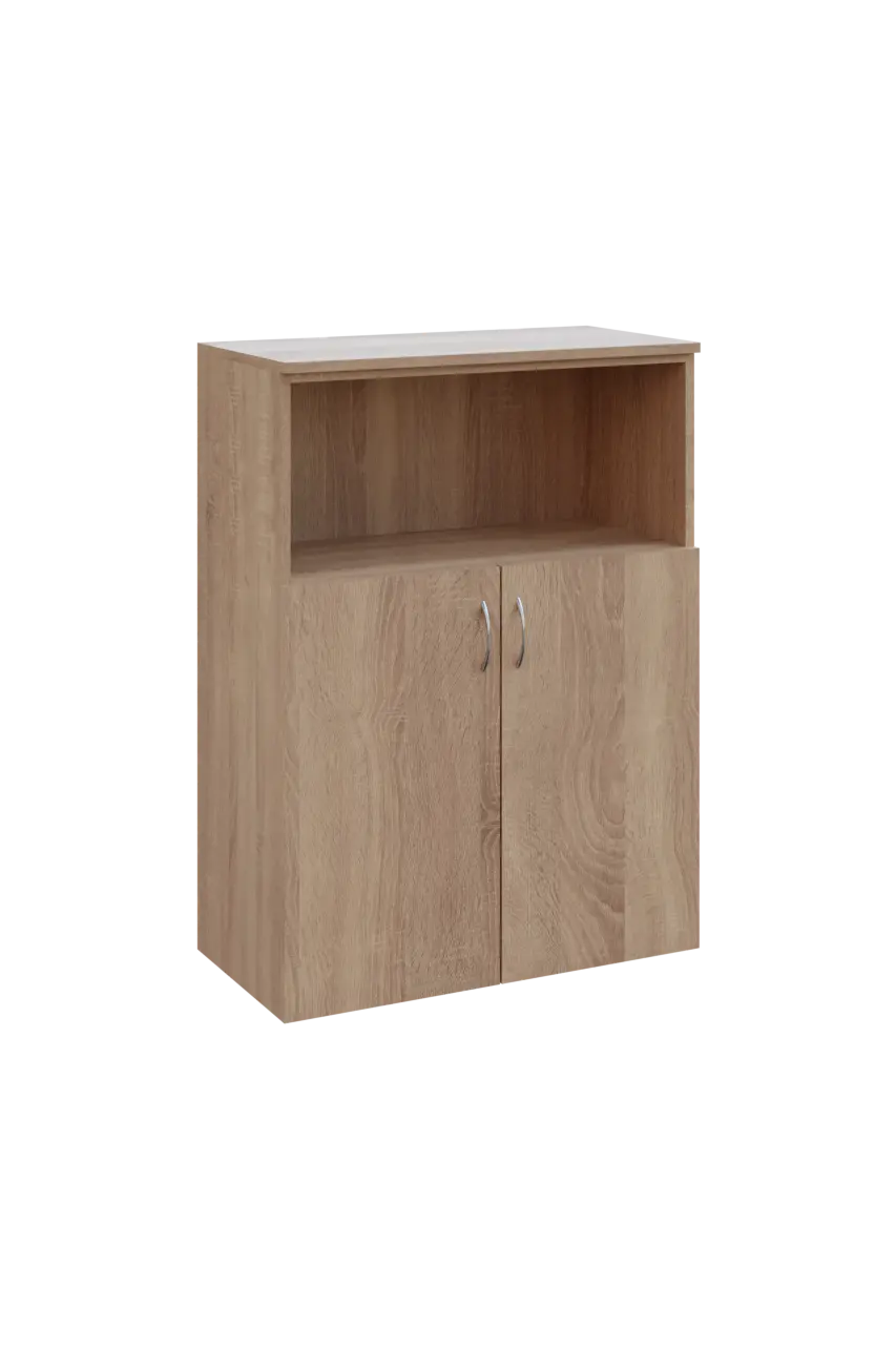 N 3 - 8DN kancelářská skříň, 2-dveřová/nika, 1100x800x400, dub bardolino